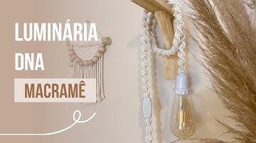 TUTORIAL Luminária rápida e fácil | Macramê