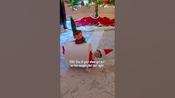 My elf is on the naughty list ✨️🎄🤭 #elfontheshelfideas #christmas2024