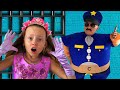 Alice learns the safety rules for Princesses and pretends to play a police chase