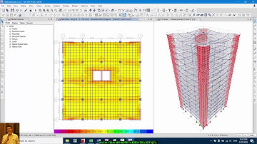 ETABS 17: BÀI 28. Chạy nội lực và xem chuyển vị, phản lực chân cột, nội lực cột,  dầm