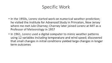 Meteorology History Series  Edward Lorenz