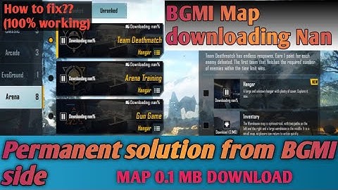 #BGMI | BGMI 0.1MB Error | How to solve permanent downloading Nan in BGMI | Map not download |