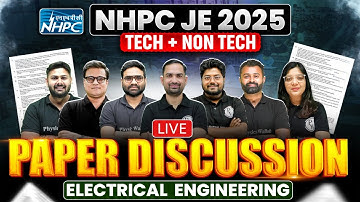 NHPC JE 2025 Electrical Engineering : Live Paper Discussion | NHPC JE Electrical Paper Analysis 2025