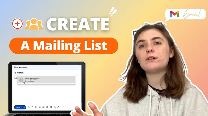 How to create a mailing list and group emails in Gmail