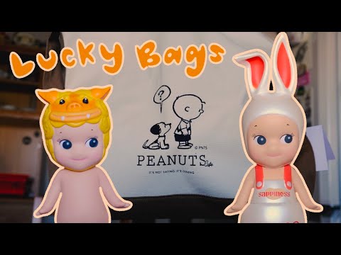 sonny angel & snoopy lucky bag unboxing ♡ japan vlog 2024