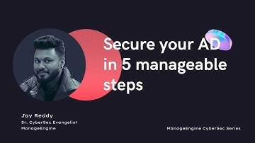 Secure your Active Directory in 5 manageable steps