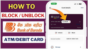 How To Block/Unblock Bank of Baroda ATM Debit Card Online | Lock/Unlock BOB ATM Debit Card