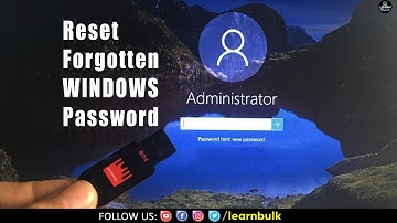 Reset forgotten Windows 10/11 Password with Hiren USB | reset windows 10 password | Learn Bulk