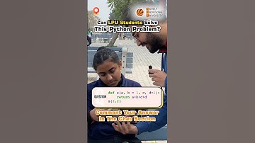 Asking Simple Python To LPU Students 😃