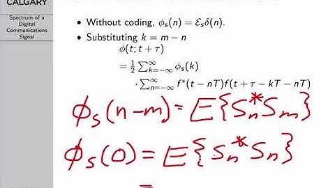 Digital Communications: Signal Spectrum