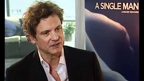 Colin Firth promoting A Single Man