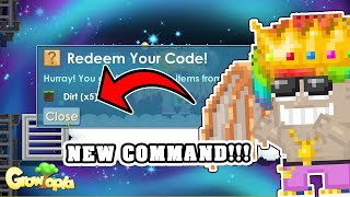 @Mod gave me a CODE for FREE DIRT + NEW COMMAND! | Growtopia screenshot 5