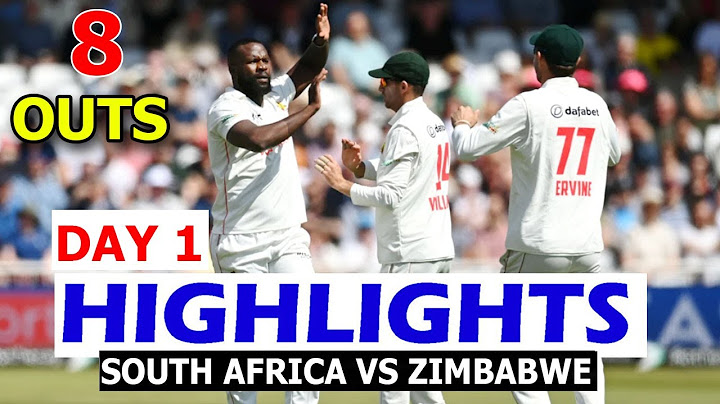 SOUTH AFRICA VS ZIMBABAWE | 1ST TEST MATCH DAY 1 HIGHLIGHTS | SA VS ZIM HIGHLIGHTS