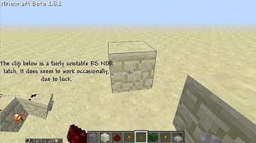 Minecraft - Extremely compact RS NOR latch!