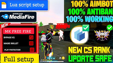 OB 50 UPDATE FF MAX ANTIBAN PANNAL ✅ LUA SCRIPT SETUP VIDEO 🔥 SAFE MAGGIC PANAL 💥 100% RANK WORKING