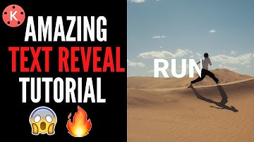 how to do text behind object in kinemaster | text reveal effect | Edit Folio
