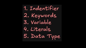 Learn Identifiers, Keywords, Variables, Literals & Data Types in Programming (Beginners)  #language