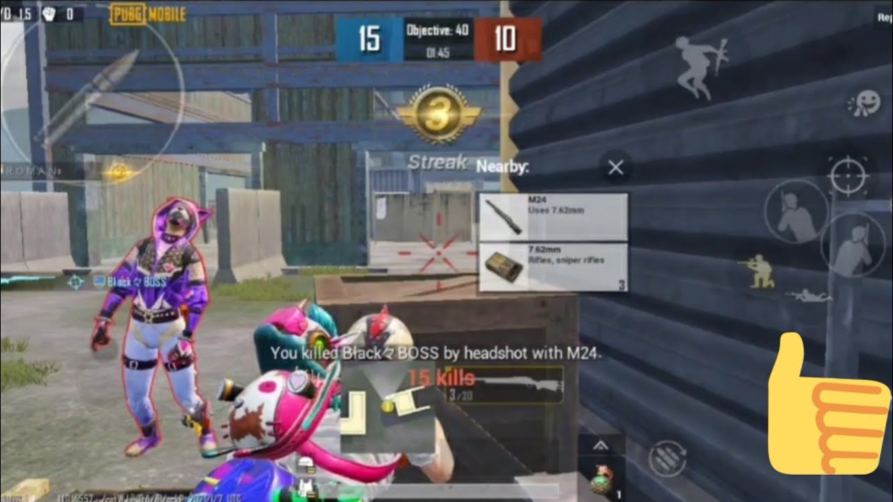 PUBG MOBILE : M24 1V1 CHALLENGE || Slayer Roman YT