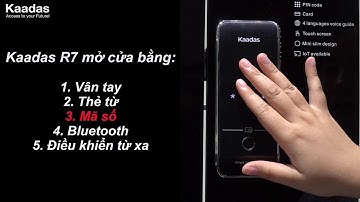 Cận cảnh khóa cửa vân tay Smart Door Lock Kaadas R7