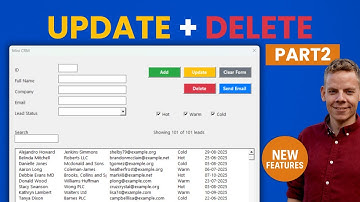 Update & Delete Clients in Excel CRM (VBA Tutorial Part 2