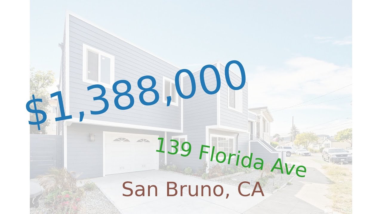 1,388,000 San Bruno home for sale on 20200929 (139 Florida Ave, CA