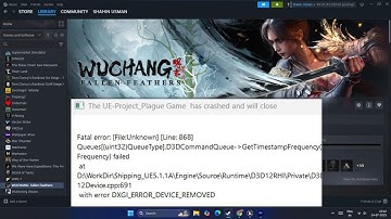 How to Fix WUCHANG Fallen Feathers Fatal Error UE-Project_Plague Game Has Crashed And Will Close