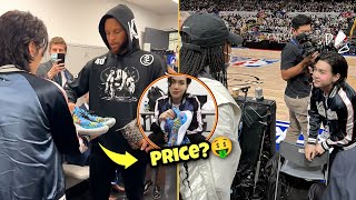 Stephen Curry Gifts Suga His Game Kicks | Suga Meets Naomi Osaka at NBA Japan