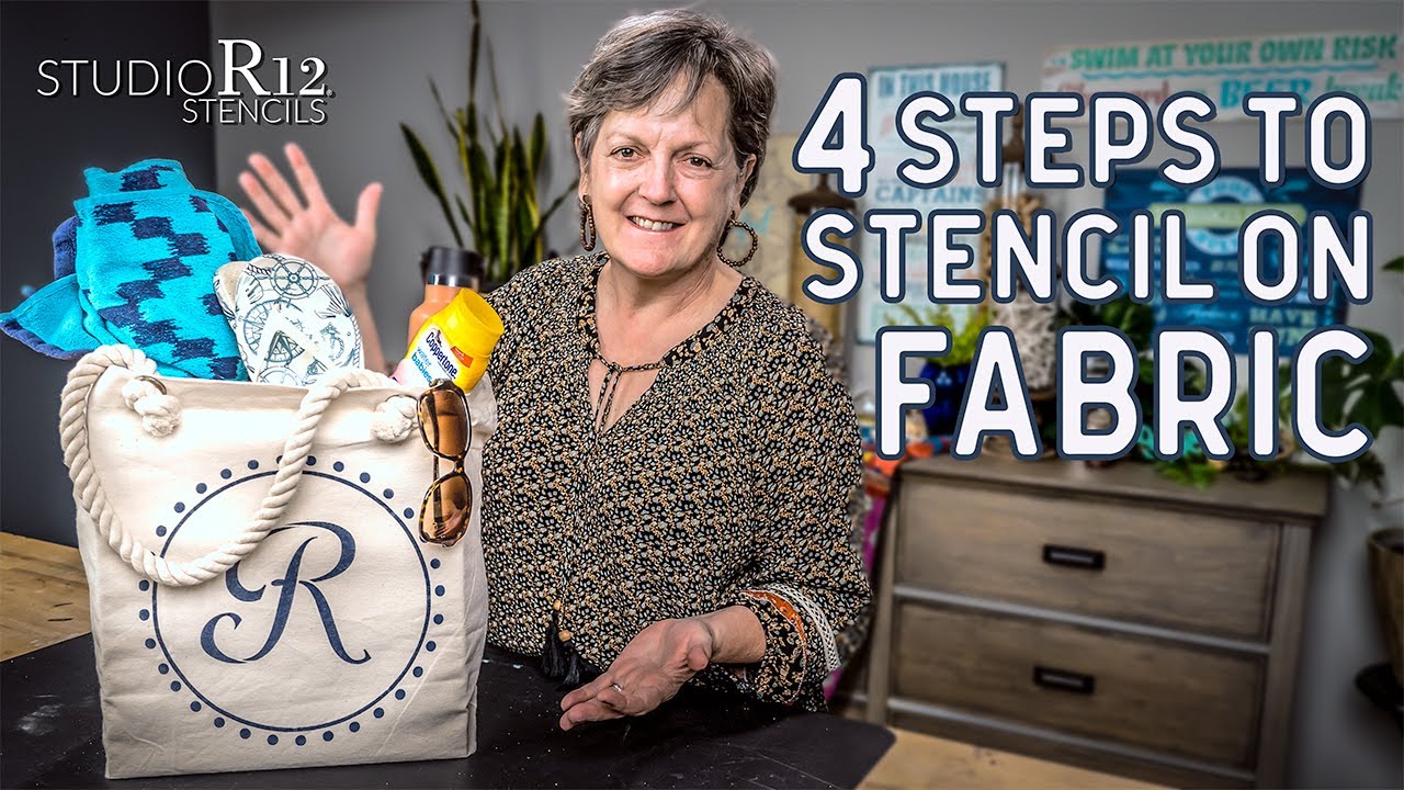 How to Stencil on Fabric