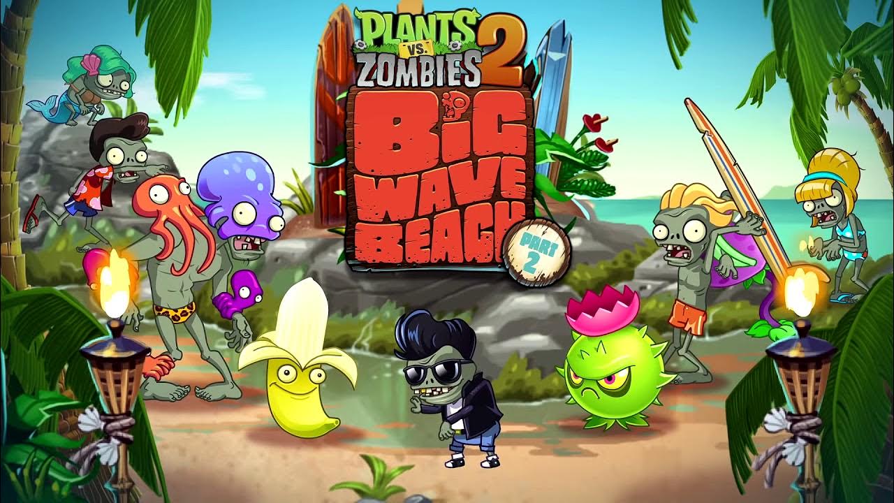 Музыка из пвз. Растения против зомби 2 большая пляжная волна. Зомби ПВЗ 1. Растения против зомби 2 часть игра. Растения против зомби 2 зомби с пляжа.