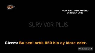 NİSA SERCAN NOT SES KAYDI | ARACI GİZEM SURVİVOR 2020