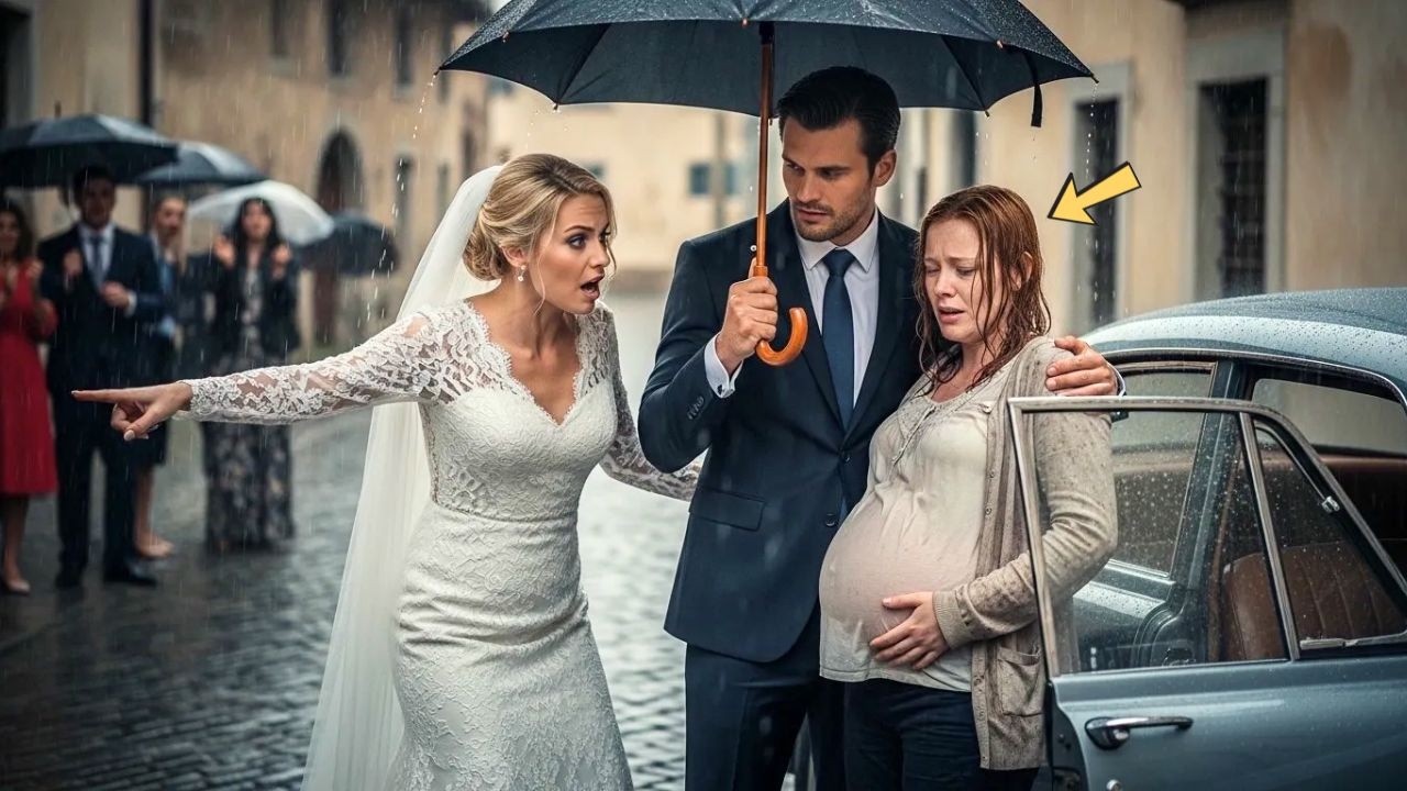 Milionarul, în drum spre nuntă cu logodnica, încremenește văzând soția însărcinată în ploaie
