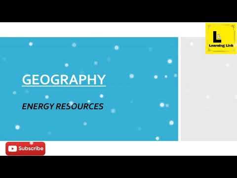 Energy Resources ...