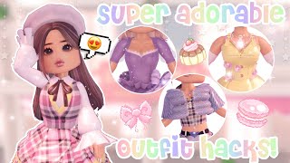 SUPER ADORABLE CORSET AND SHIRT HACK! Roblox Royale High Outfit Hacks | LauraRBLX