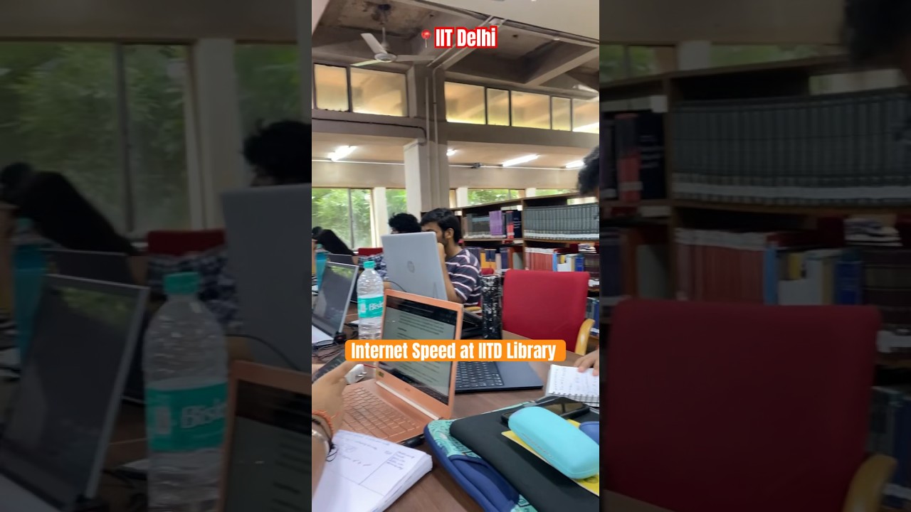 Speed Test at IIT Delhi Library 🛜 