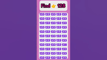 Find the odd number 128 #shorts #youtubeshorts #oddoneout