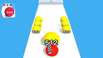 Ball Run 2048 Real Merge ! All Levels Gameplay (1256-1269) android,ios