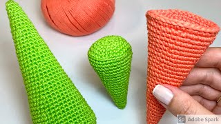 Cones Perfeitos - Em Qualquer Tamanho - Seu Amigurumi Sem Receita