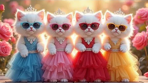 Video 10491041: cat dance cartoon, cute cat funny dance