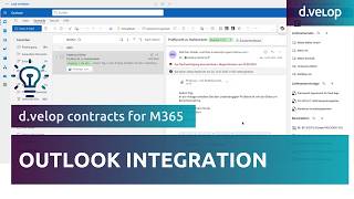 Microsoft Outlook integration for contract management d.velop contracts for M365 | d.velop