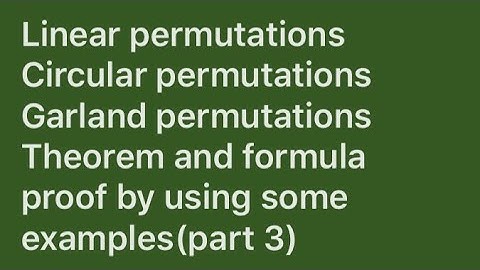 Permutations and combinations part 3 class 12