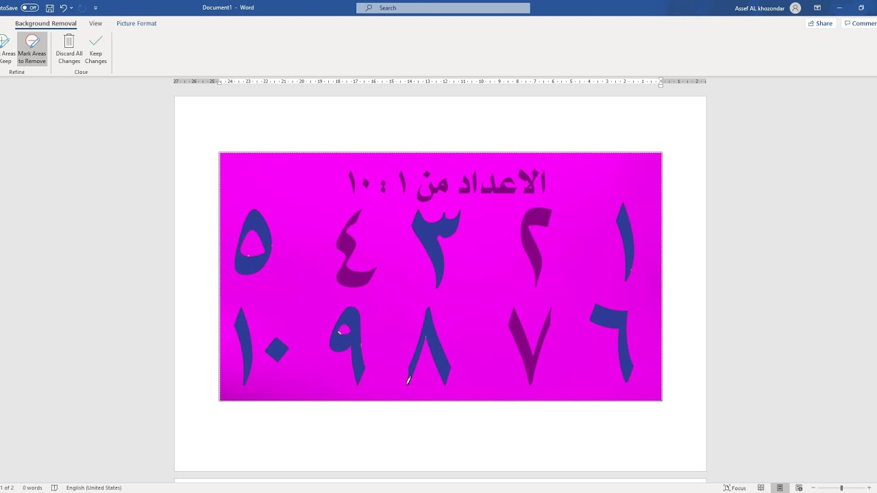 remove image background word 2016 YouTube