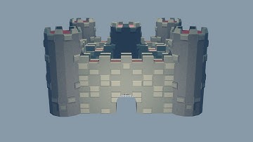 Making a castle in Blender