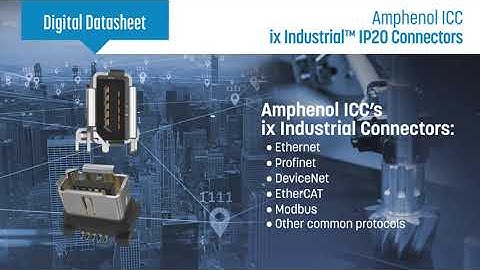 Amphenol ICC ix Industrial Ethernet Connectors | Heilind Electronics
