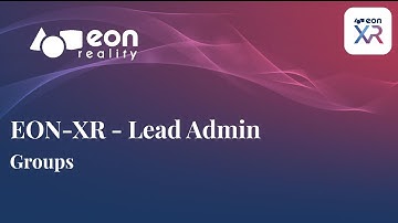 016 EON-XR Admin - Groups
