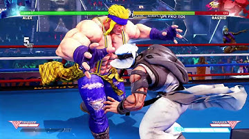 Alex V Skill Corner Combo - Street Fighter V