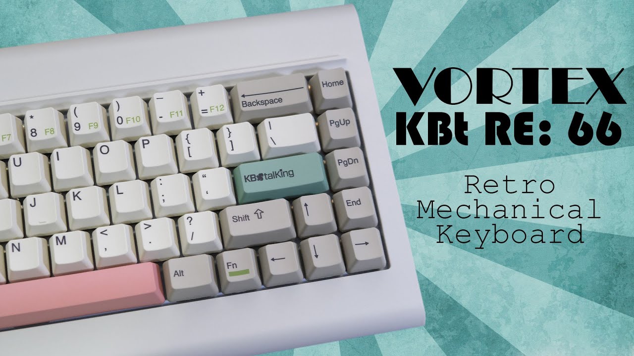 VORTEX KBt RE 66 - Retro Mechanical Keyboard - YouTube