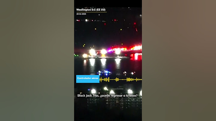 Audio de la torre de control tras el accidente aéreo de Washington D.C: "¿Has visto eso?" #shorts