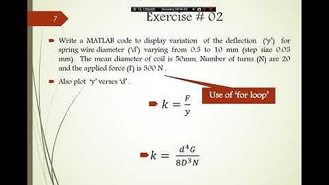 Matlab Lecture 7 Part 1 - for loop, while loop, Plot | Everything For Everyone