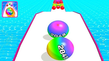 Faster Run 2048 - Ball game 3D ! All Levels Gameplay Part 40 android,ios