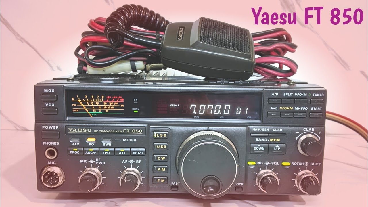 ✨RADIO HF YAESU FT 850+MIC+DC✨ - YouTube